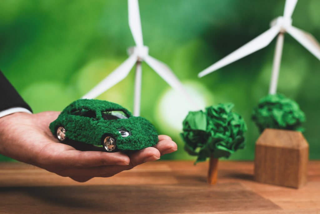Véhicule propre Belgique : voiture électrique en recharge